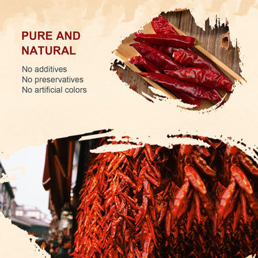 52USA Szechuan Red Dried Chilis, Whole Chili, Mild Spicy Chinese Chili 4 Oz (Mild Hot)